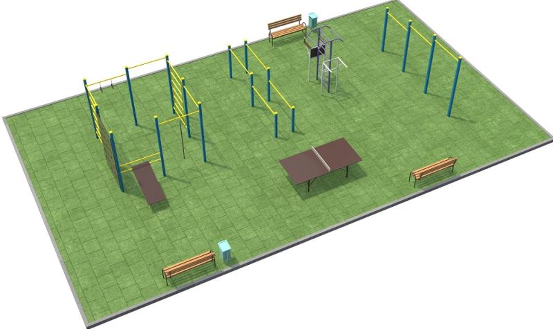 Проект спортплощадки 170 метров в Вологде в Вологде