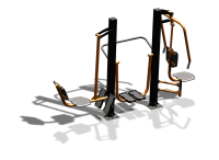 Уличный тренажер "Жим ногами Шагомер Жим от груди" УТ333 в Вологде Уличный тренажер "Жим ногами Шагомер Жим от груди" УТ333 в Вологде