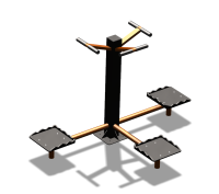 Уличный тренажер "Твистер тройной" УТ337 в Вологде Уличный тренажер "Твистер тройной" УТ337 в Вологде