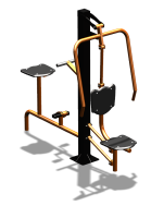 Уличный тренажер "Жим от груди Вело" УТ321 в Вологде