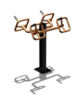 Уличный тренажер  "Штурвал двойной"  УТ201 в Вологде