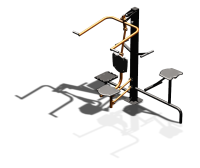 Уличный тренажер "Верхняя тяга Твистер стоя Твистер сидя" УТ336 в Вологде Уличный тренажер "Верхняя тяга Твистер стоя Твистер сидя" УТ336 в Вологде