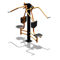 Уличный тренажер  "Верхняя тяга двойная"  УТ207 в Вологде