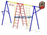 Гимнастический комплекс с баскетбольным щитом МАФ 3001 в Вологде