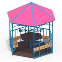 Беседка со столом, лавками и полом МАФ 4123 в Вологде