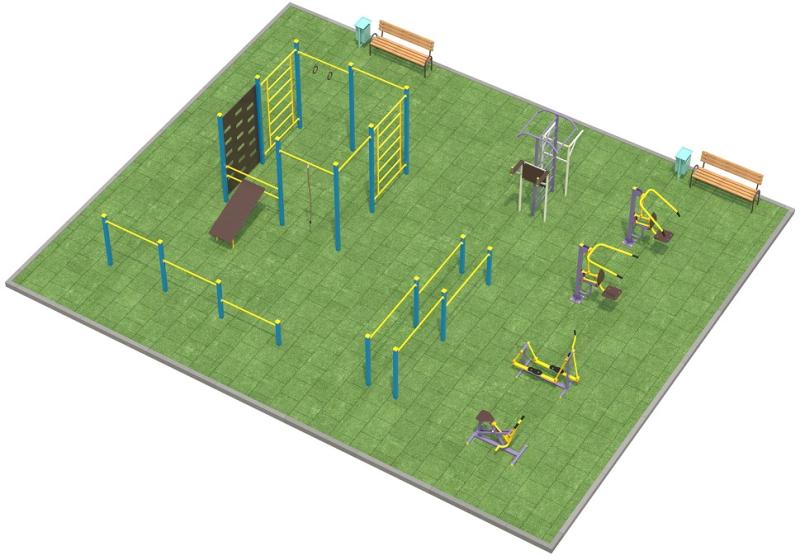 Проект спортплощадки 150 метров в Вологде в Вологде