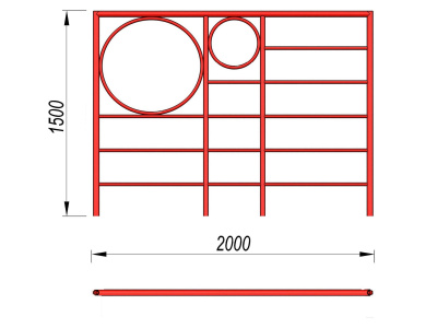 Шведская стенка с кольцами МАФ 3502 в Вологде