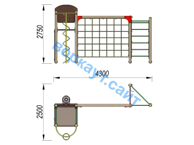 Детский спортивный комплекс Игровой ДСК 3111 в Вологде Детский спортивный комплекс Игровой ДСК 3111 в Вологде