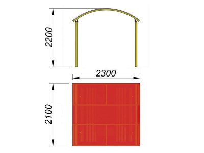 Навес судейский МАФ 4004 в Вологде