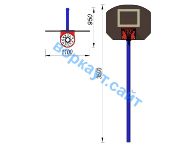 Баскетбольный щит СИО 3510 в Вологде