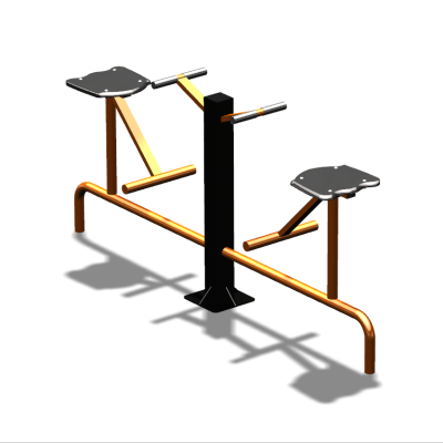 Уличный тренажер  "Твистер сидя двойной"   УТ216 в Вологде