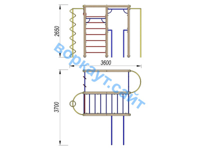Детский спортивный комплекс Гимнастический ДСК 3107 в Вологде