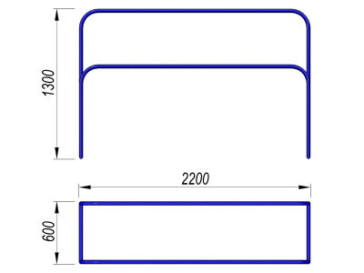 Брусья разновысокие МАФ 3531 в Вологде