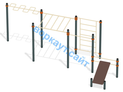 Спортивный комплекс воркаут ВС-45 в Вологде