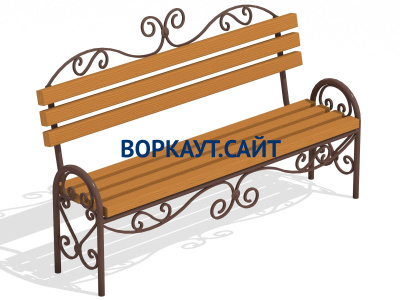 Лавочка кованная МАФ 1606 в Вологде