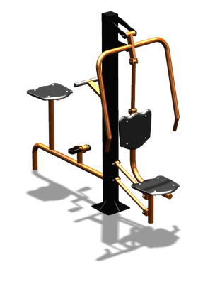 Уличный тренажер "Жим от груди Вело" УТ321 в Вологде