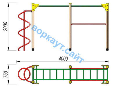 Детский спортивный комплекс ДСК 3104 в Вологде