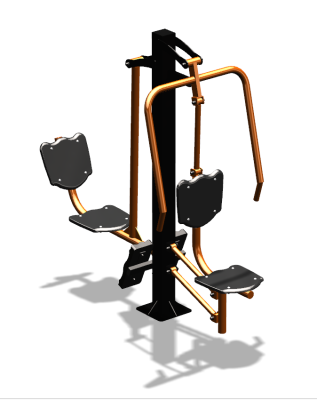 Уличный тренажер "Жим от груди Жим ногами" УТ304 в Вологде