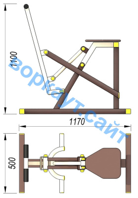Уличный тренажер "Наездник " УТ 006 в Вологде Уличный тренажер "Наездник " УТ 006 в Вологде