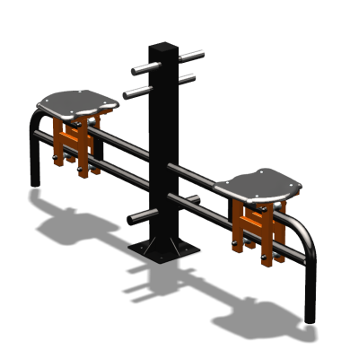 Уличный тренажер  "Каталка двойная"   УТ215 в Вологде