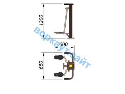 Уличный тренажер Атлетический комплекс УТ 010 в Вологде