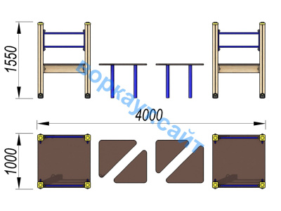 Детский спортивный комплекс Мостик ДСК 3114 в Вологде