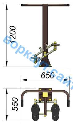 Уличный тренажер "Балансир" УТ 007 в Вологде