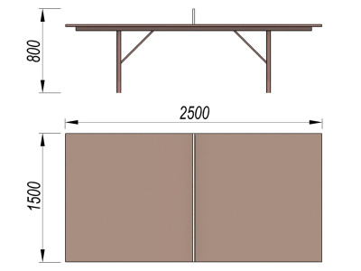 Теннисный стол МАФ 3517 в Вологде