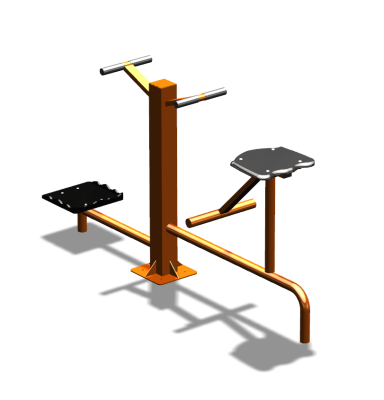 Уличный тренажер "Твистер стоя Твистер сидя" УТ323 в Вологде