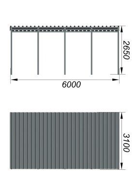 Теневой навес трибун МАФ 4130 в Вологде