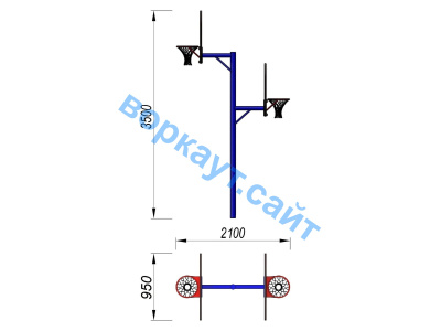Баскетбольный щит двойной СИО 3511 в Вологде