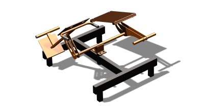 Силовой уличный тренажер  "Пресс Гиперэкстензия"  УТ420 в Вологде